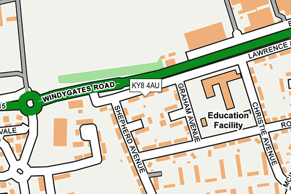 KY8 4AU map - OS OpenMap – Local (Ordnance Survey)
