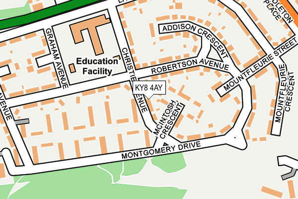 KY8 4AY map - OS OpenMap – Local (Ordnance Survey)