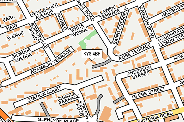 KY8 4BF map - OS OpenMap – Local (Ordnance Survey)