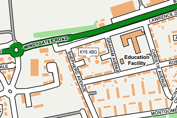 KY8 4BG map - OS OpenMap – Local (Ordnance Survey)