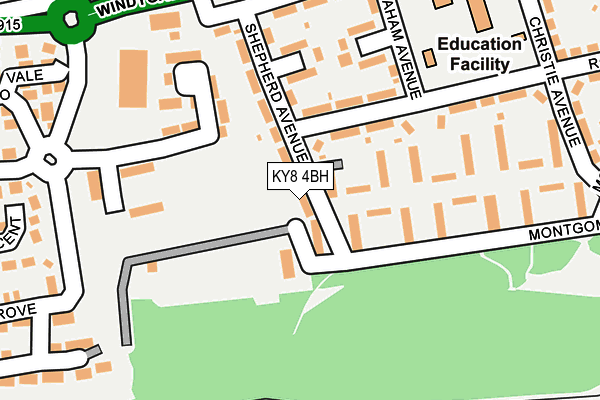 KY8 4BH map - OS OpenMap – Local (Ordnance Survey)