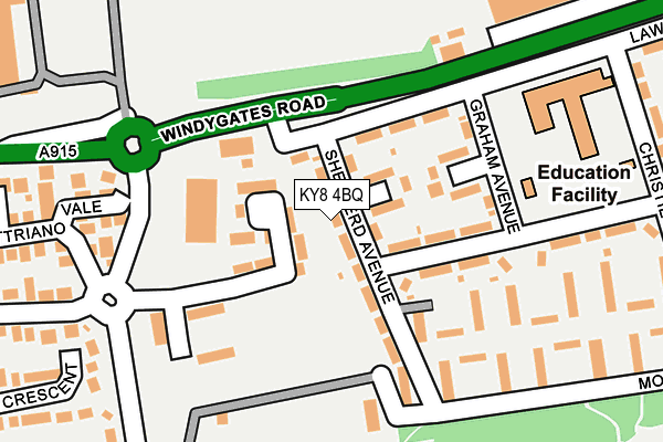 KY8 4BQ map - OS OpenMap – Local (Ordnance Survey)