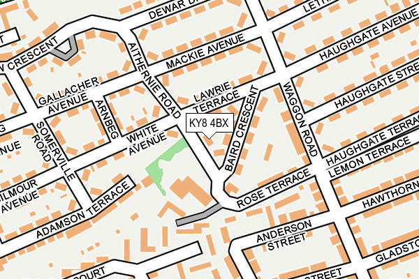 KY8 4BX map - OS OpenMap – Local (Ordnance Survey)