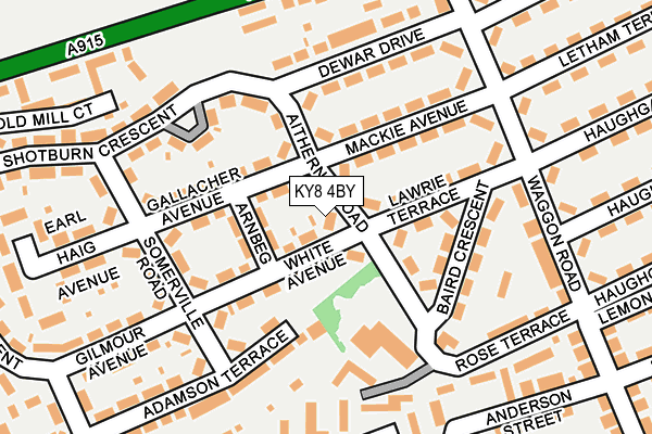 KY8 4BY map - OS OpenMap – Local (Ordnance Survey)