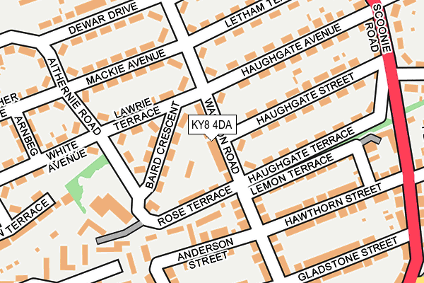 KY8 4DA map - OS OpenMap – Local (Ordnance Survey)