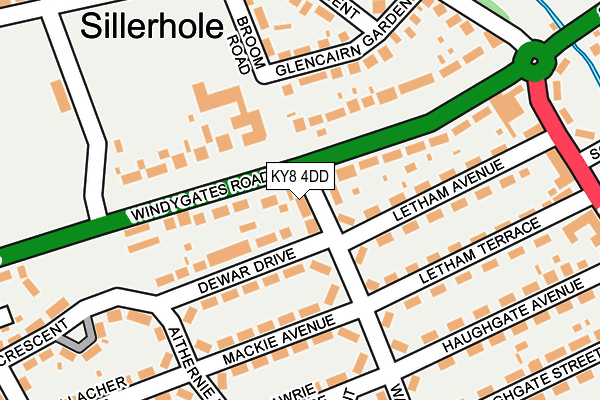 KY8 4DD map - OS OpenMap – Local (Ordnance Survey)