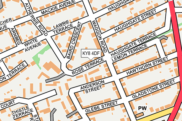 KY8 4DF map - OS OpenMap – Local (Ordnance Survey)