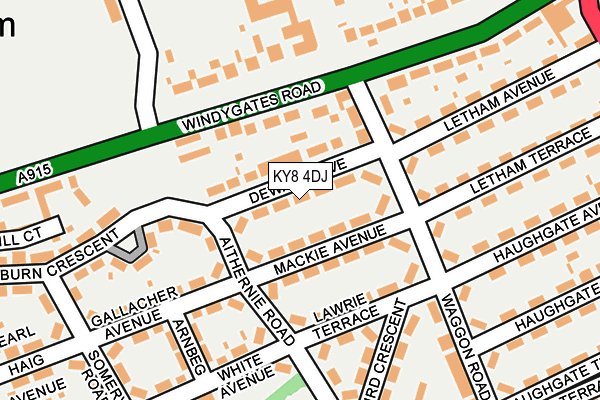 KY8 4DJ map - OS OpenMap – Local (Ordnance Survey)