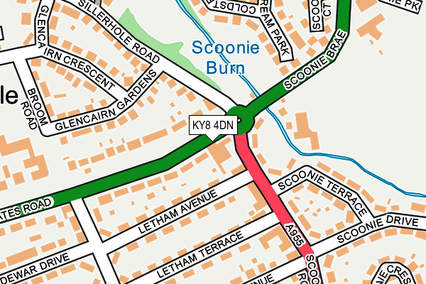 KY8 4DN map - OS OpenMap – Local (Ordnance Survey)