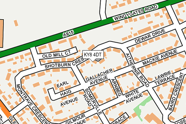 KY8 4DT map - OS OpenMap – Local (Ordnance Survey)