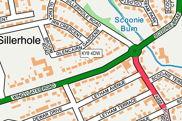KY8 4DW map - OS OpenMap – Local (Ordnance Survey)