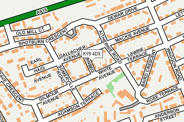KY8 4DX map - OS OpenMap – Local (Ordnance Survey)