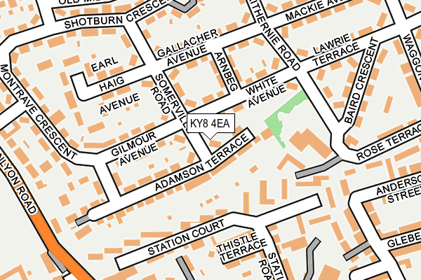 KY8 4EA map - OS OpenMap – Local (Ordnance Survey)