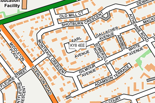 KY8 4EE map - OS OpenMap – Local (Ordnance Survey)