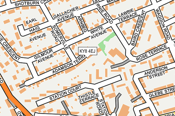 KY8 4EJ map - OS OpenMap – Local (Ordnance Survey)