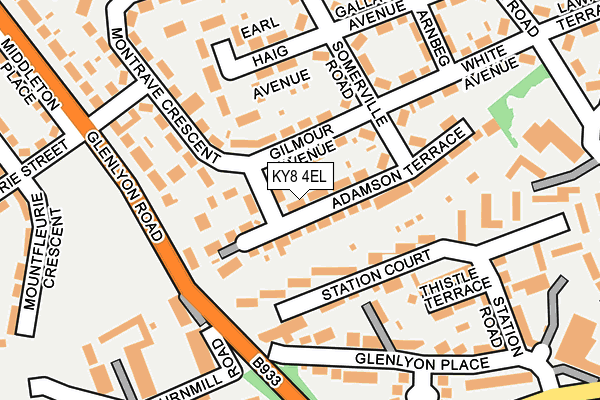 KY8 4EL map - OS OpenMap – Local (Ordnance Survey)