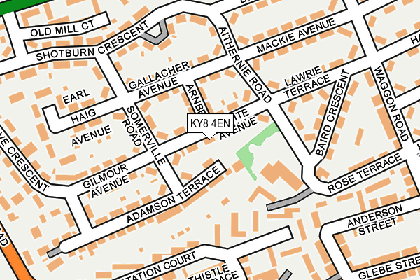 KY8 4EN map - OS OpenMap – Local (Ordnance Survey)