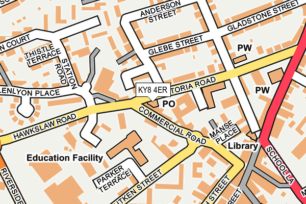 KY8 4ER map - OS OpenMap – Local (Ordnance Survey)