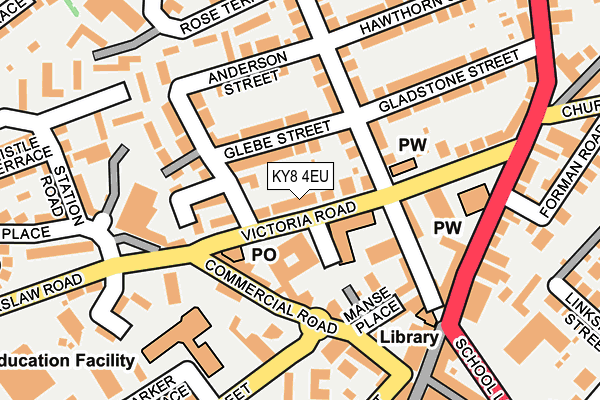 KY8 4EU map - OS OpenMap – Local (Ordnance Survey)