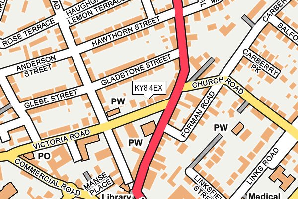 KY8 4EX map - OS OpenMap – Local (Ordnance Survey)