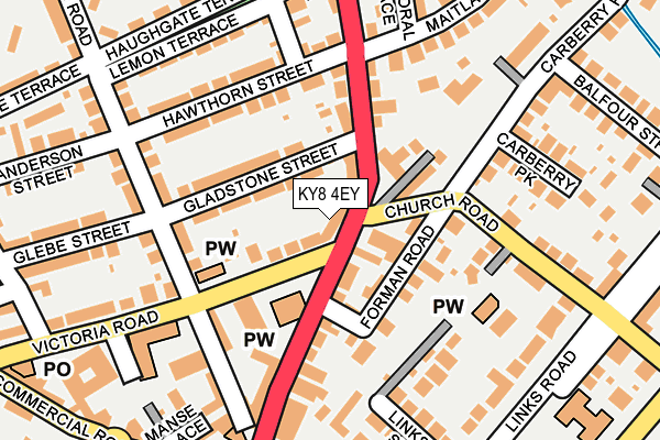 KY8 4EY map - OS OpenMap – Local (Ordnance Survey)