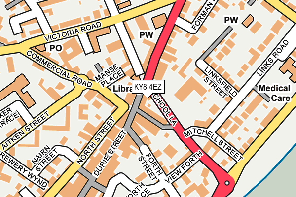 KY8 4EZ map - OS OpenMap – Local (Ordnance Survey)