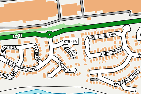 KY8 4FA map - OS OpenMap – Local (Ordnance Survey)