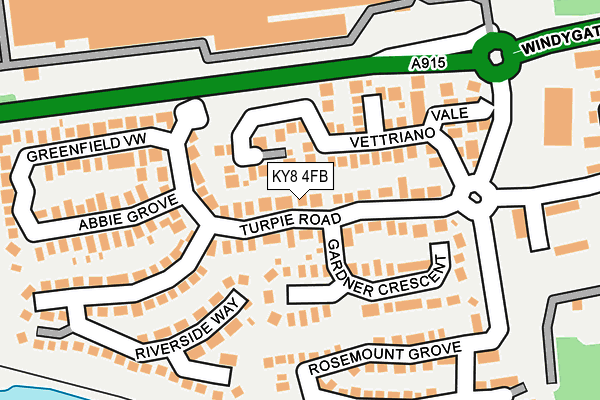 KY8 4FB map - OS OpenMap – Local (Ordnance Survey)