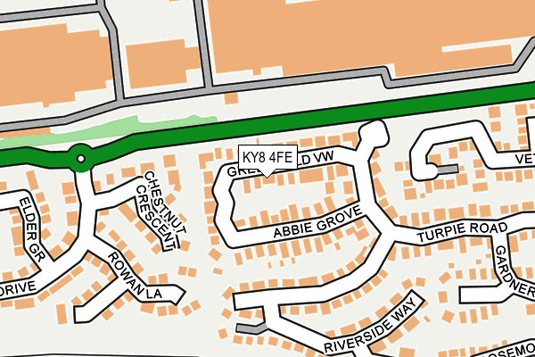 KY8 4FE map - OS OpenMap – Local (Ordnance Survey)