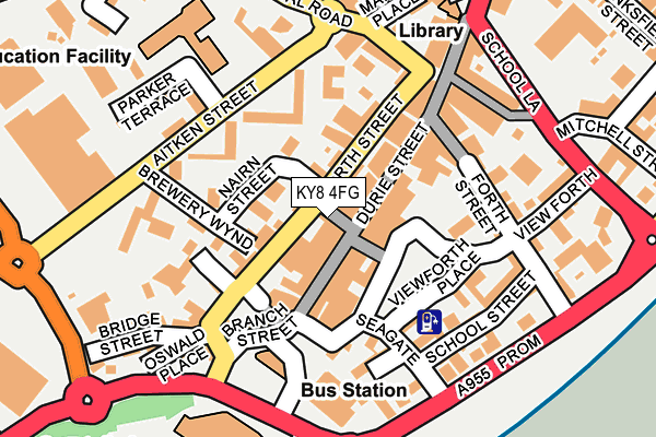 KY8 4FG map - OS OpenMap – Local (Ordnance Survey)