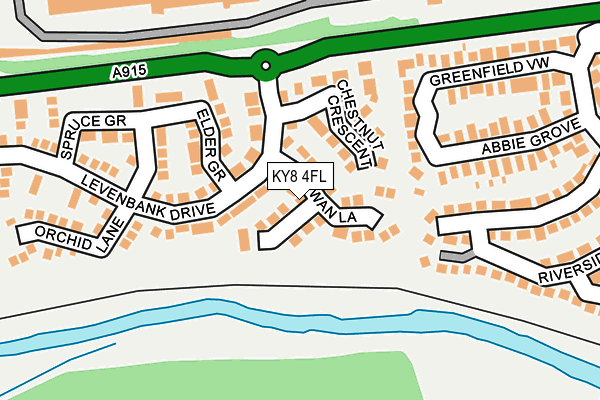 KY8 4FL map - OS OpenMap – Local (Ordnance Survey)