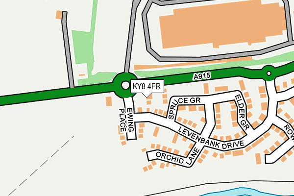 KY8 4FR map - OS OpenMap – Local (Ordnance Survey)