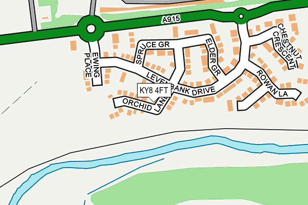KY8 4FT map - OS OpenMap – Local (Ordnance Survey)