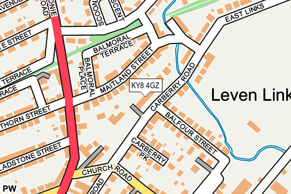 KY8 4GZ map - OS OpenMap – Local (Ordnance Survey)