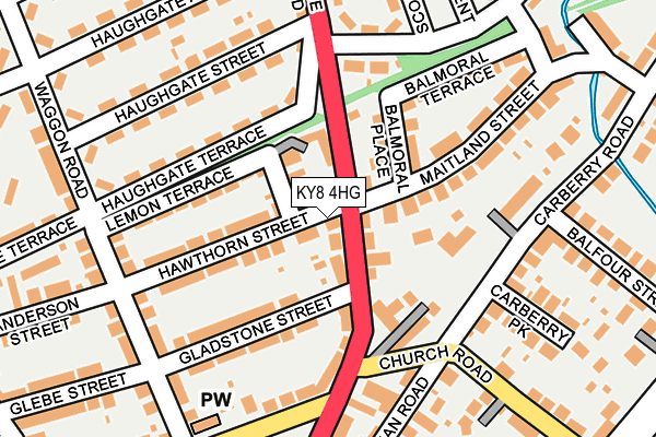 KY8 4HG map - OS OpenMap – Local (Ordnance Survey)