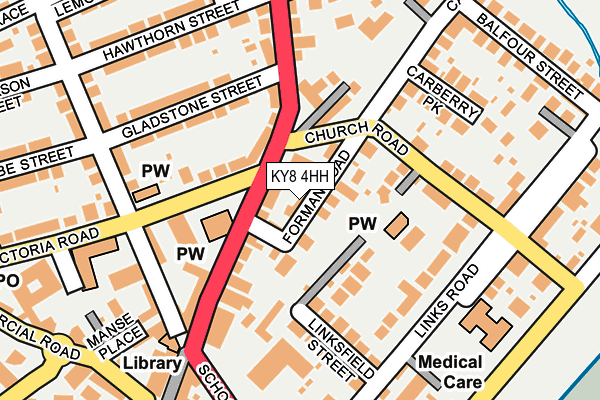 KY8 4HH map - OS OpenMap – Local (Ordnance Survey)