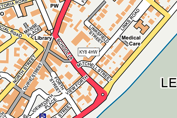 KY8 4HW map - OS OpenMap – Local (Ordnance Survey)