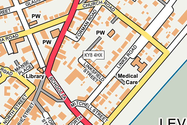 KY8 4HX map - OS OpenMap – Local (Ordnance Survey)