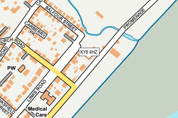 KY8 4HZ map - OS OpenMap – Local (Ordnance Survey)