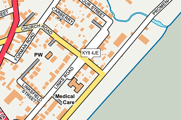 KY8 4JE map - OS OpenMap – Local (Ordnance Survey)