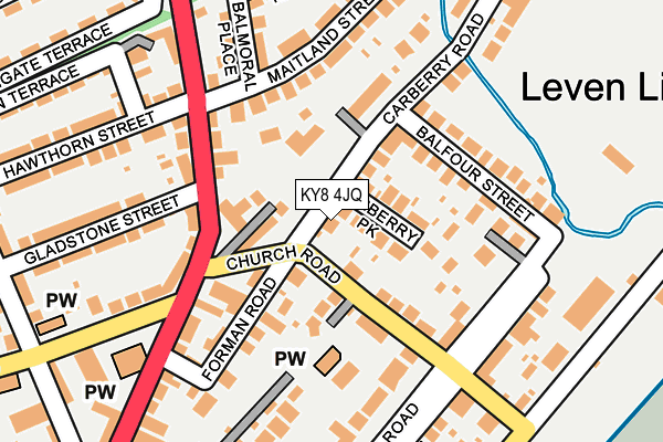 KY8 4JQ map - OS OpenMap – Local (Ordnance Survey)