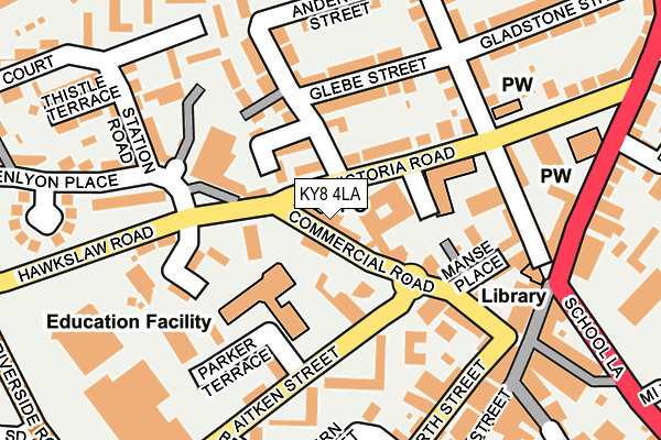 KY8 4LA map - OS OpenMap – Local (Ordnance Survey)