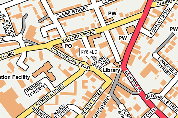 KY8 4LD map - OS OpenMap – Local (Ordnance Survey)