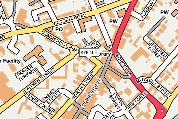 KY8 4LE map - OS OpenMap – Local (Ordnance Survey)