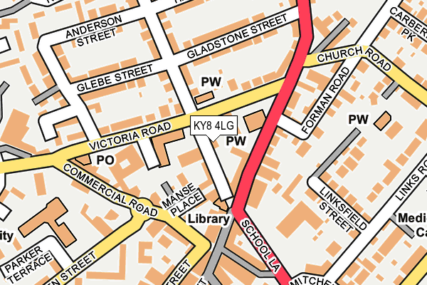KY8 4LG map - OS OpenMap – Local (Ordnance Survey)