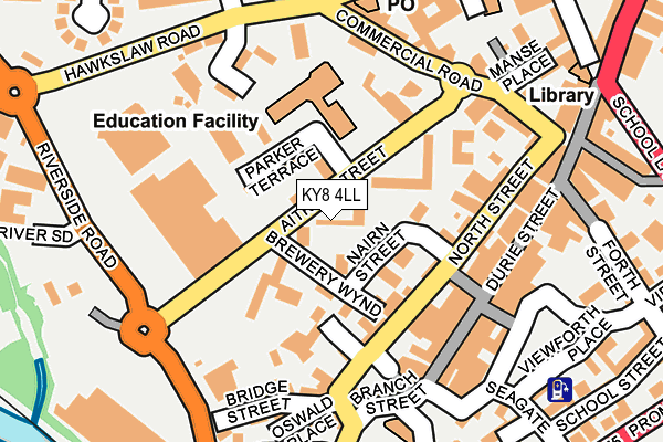 KY8 4LL map - OS OpenMap – Local (Ordnance Survey)