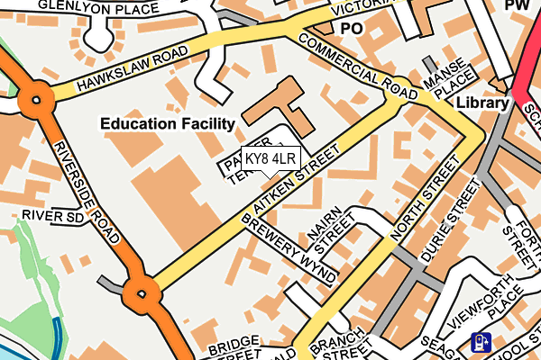KY8 4LR map - OS OpenMap – Local (Ordnance Survey)