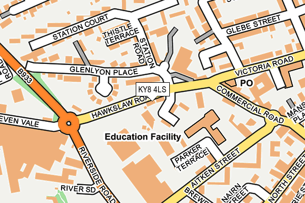 KY8 4LS map - OS OpenMap – Local (Ordnance Survey)