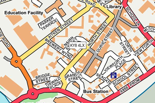 KY8 4LX map - OS OpenMap – Local (Ordnance Survey)