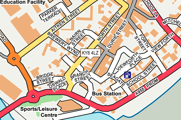 KY8 4LZ map - OS OpenMap – Local (Ordnance Survey)